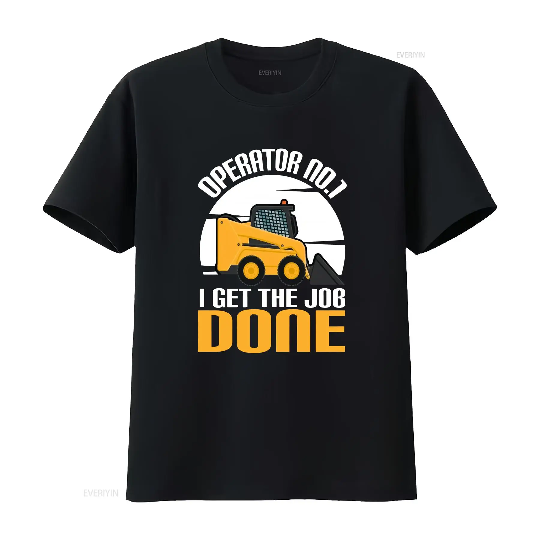Heavy Equipment Washing - スキッドステア Tシャツ、建設用トラック、機械操作員、ローダー、ヘビーデューティー、ID 2282、ヴィンテージ風、ウォッシュ加工、メンズ、ストレッチ素材、グラフィックデザイン
