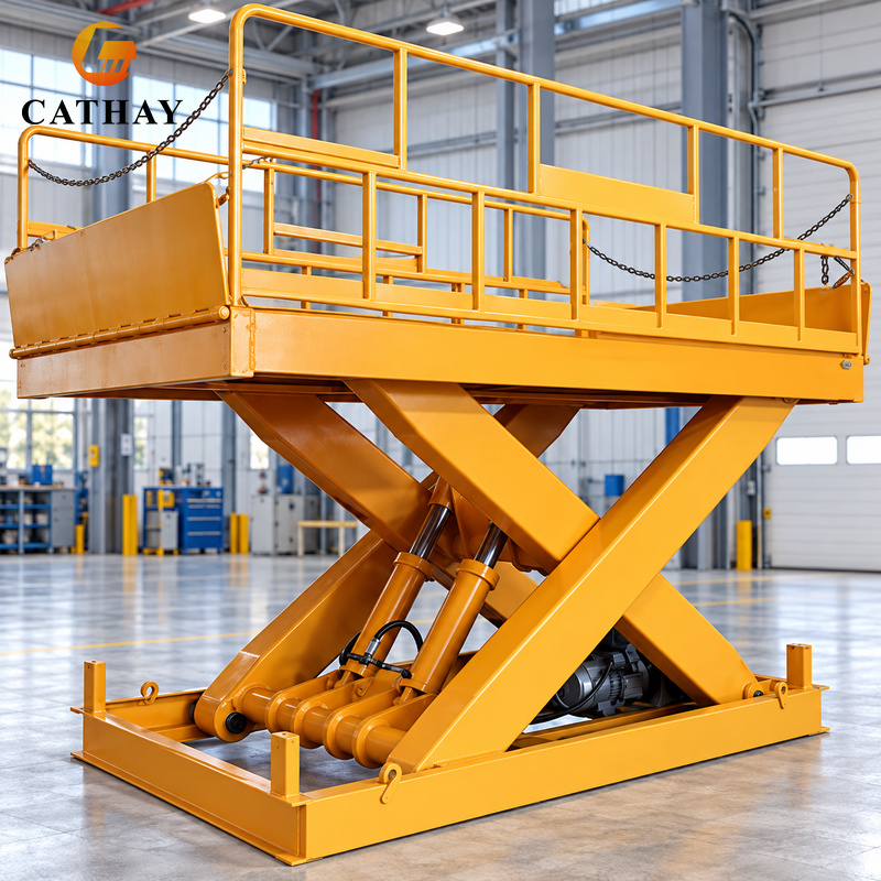 産業機器や建設資材用の特注大型油圧リフトテーブル、頑丈なダブ - Heavy Equipment Lift のレビューと価格