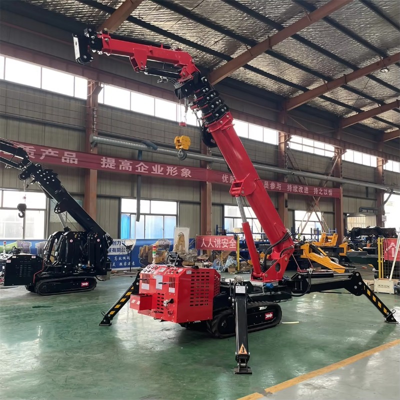 小型ミニスパイダークレーン油圧電動リモコン式ヘビーデューティ - Heavy Equipment Lift のレビューと価格