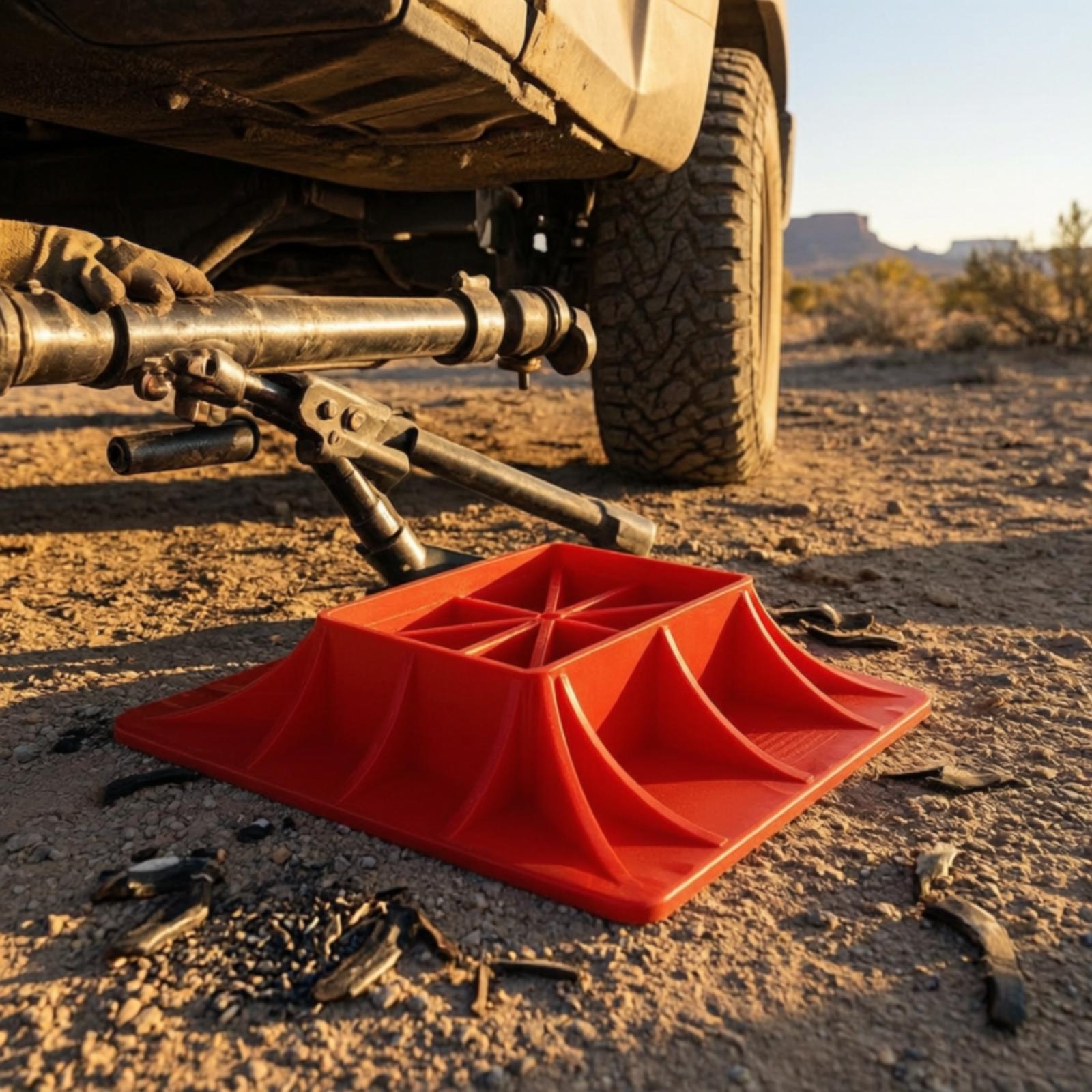 床用ジャッキ用、頑丈な昇降サポート、滑り止め加工を施した赤い - Heavy Equipment Lift のレビューと価格