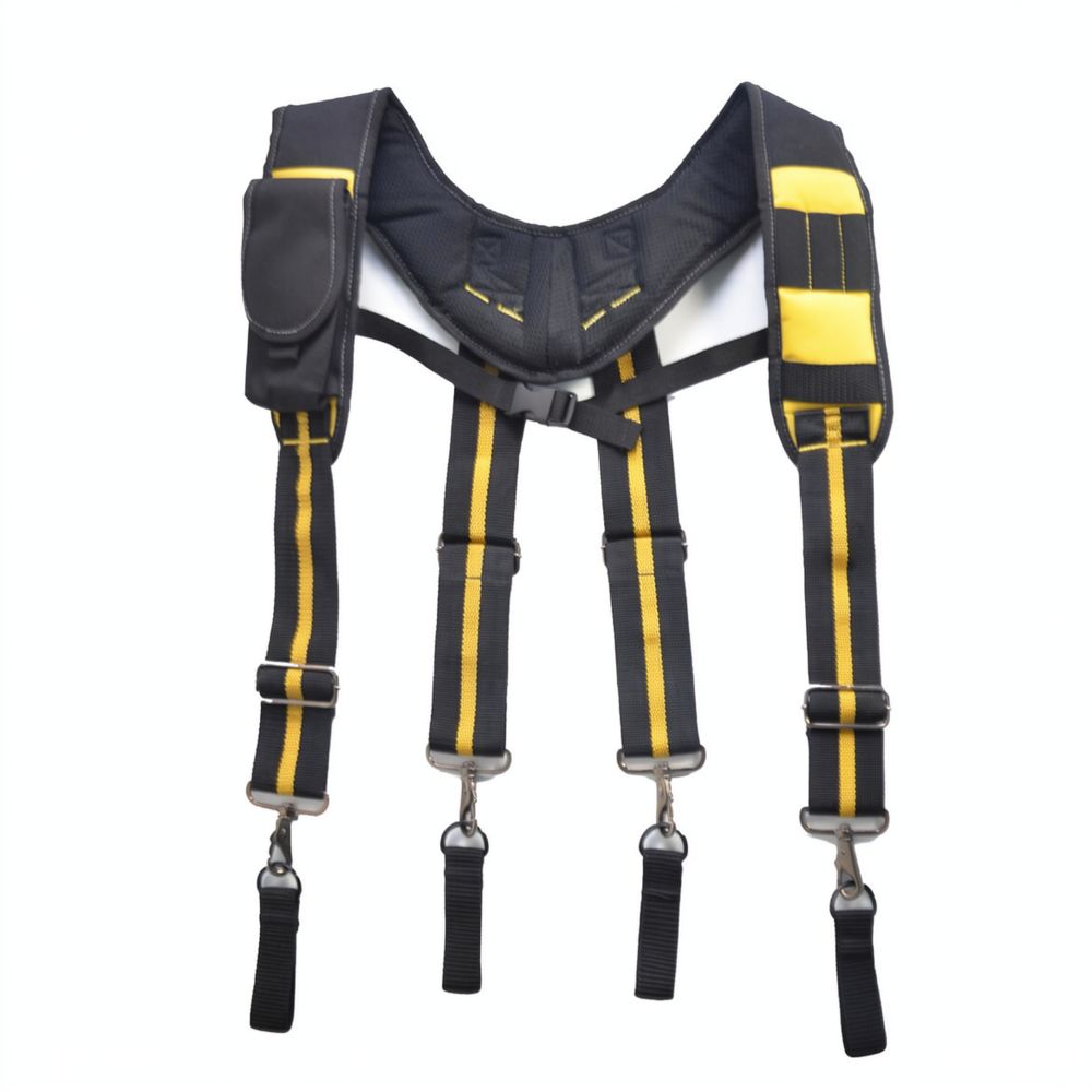 プロ仕様の頑丈なツールベルト用サスペンダー。X字型の肩ストラ - Heavy Equipment Electrician のレビューと価格